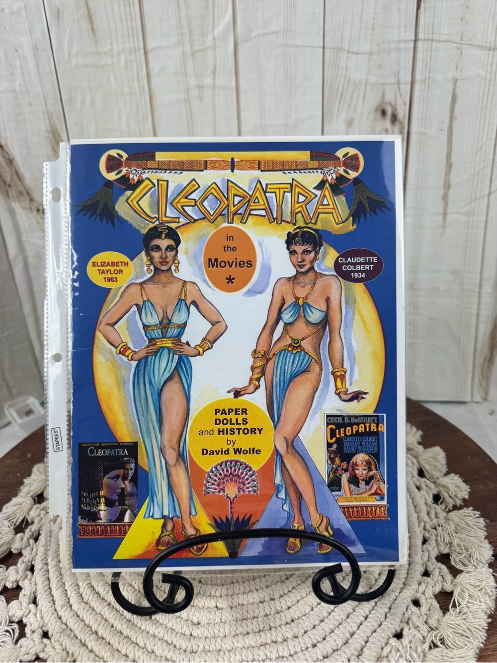 Cleopatra Paper Dolls & History Booklet - Blue & Yellow Cover